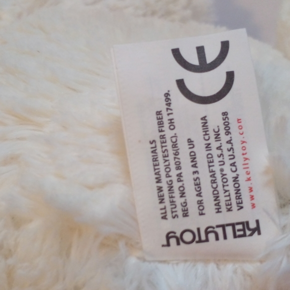 KELLYTOY ORIGINAL teddy bear, off white and brown w tags. EUC. - Picture 6 of 11